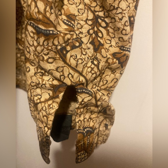Double R Ralph Lauren Vintage Brown Paisley Short Sleeve Shirt - Picture 4 of 7